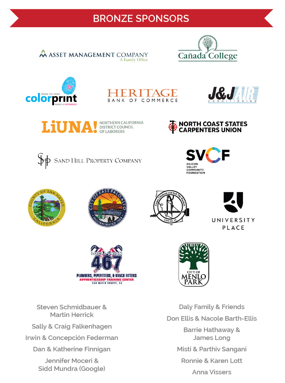 Bronze sponsors of 2026 Breakfast of Champions event