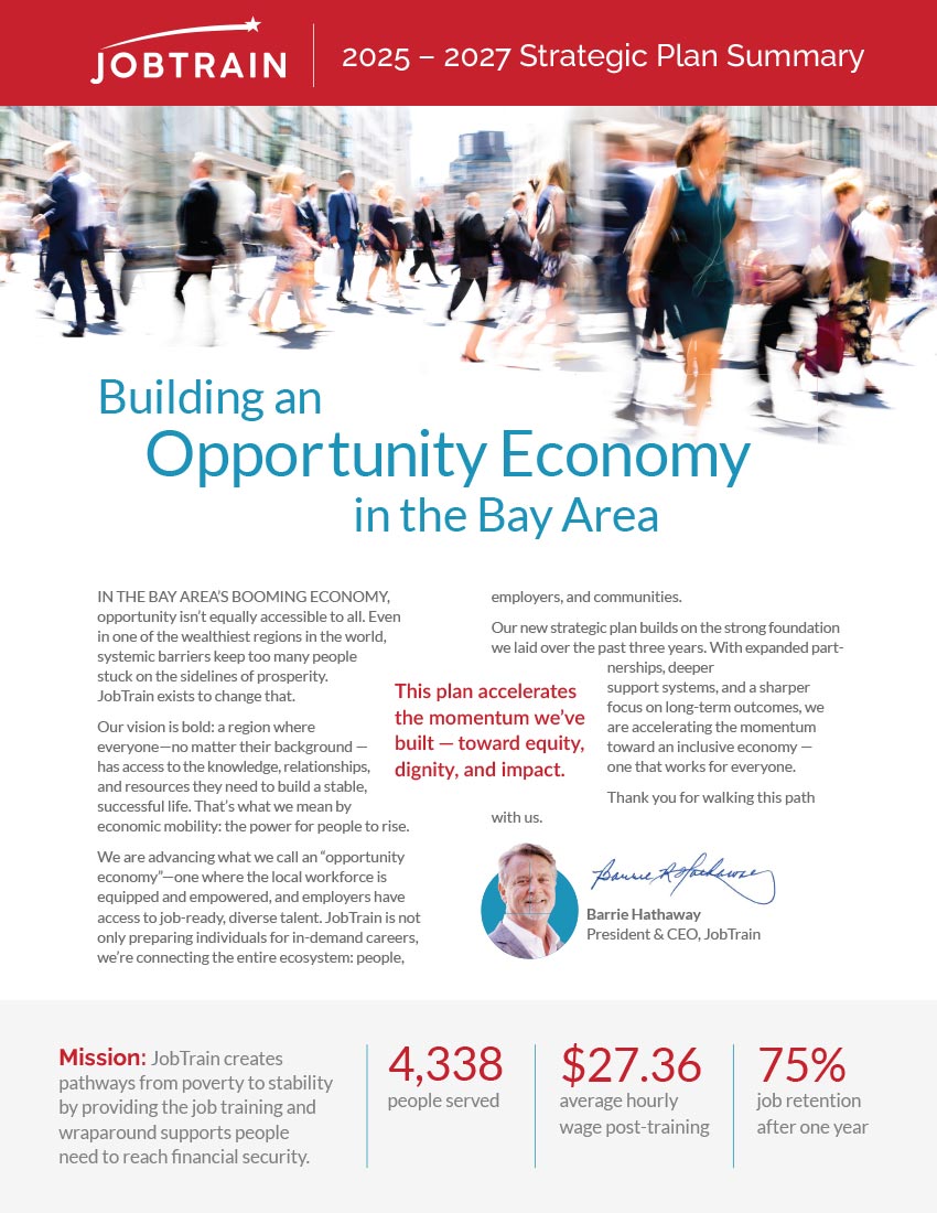 JobTrain 2025 - 2027 Strategic Plan Summary