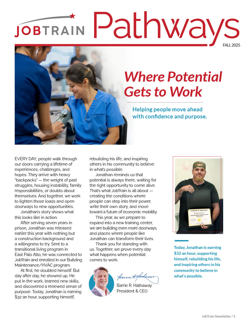 JobTrain Fall 2025 Newsletter