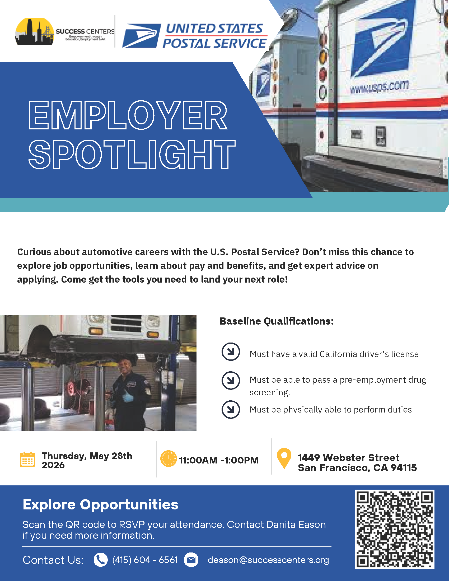 USPS Hiring Event – San Francisco – May 28, 2026