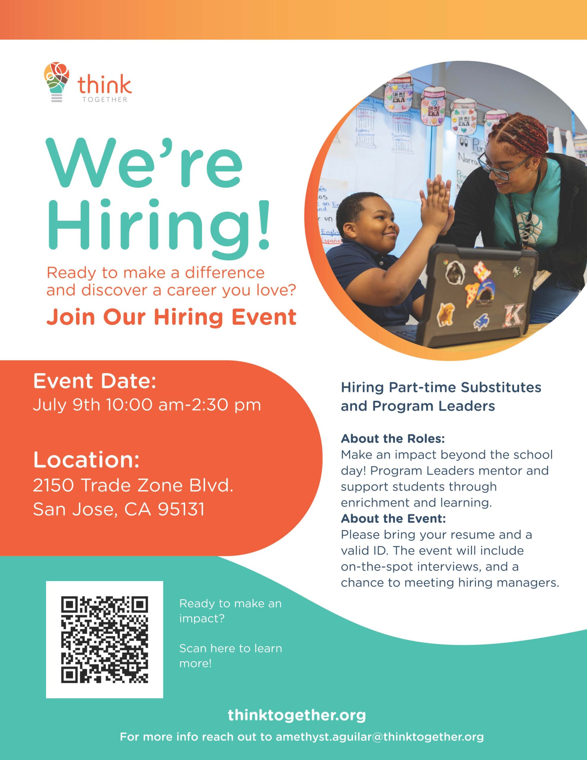 Think Together Hiring Event – San Jose, CA – July 9, 2026