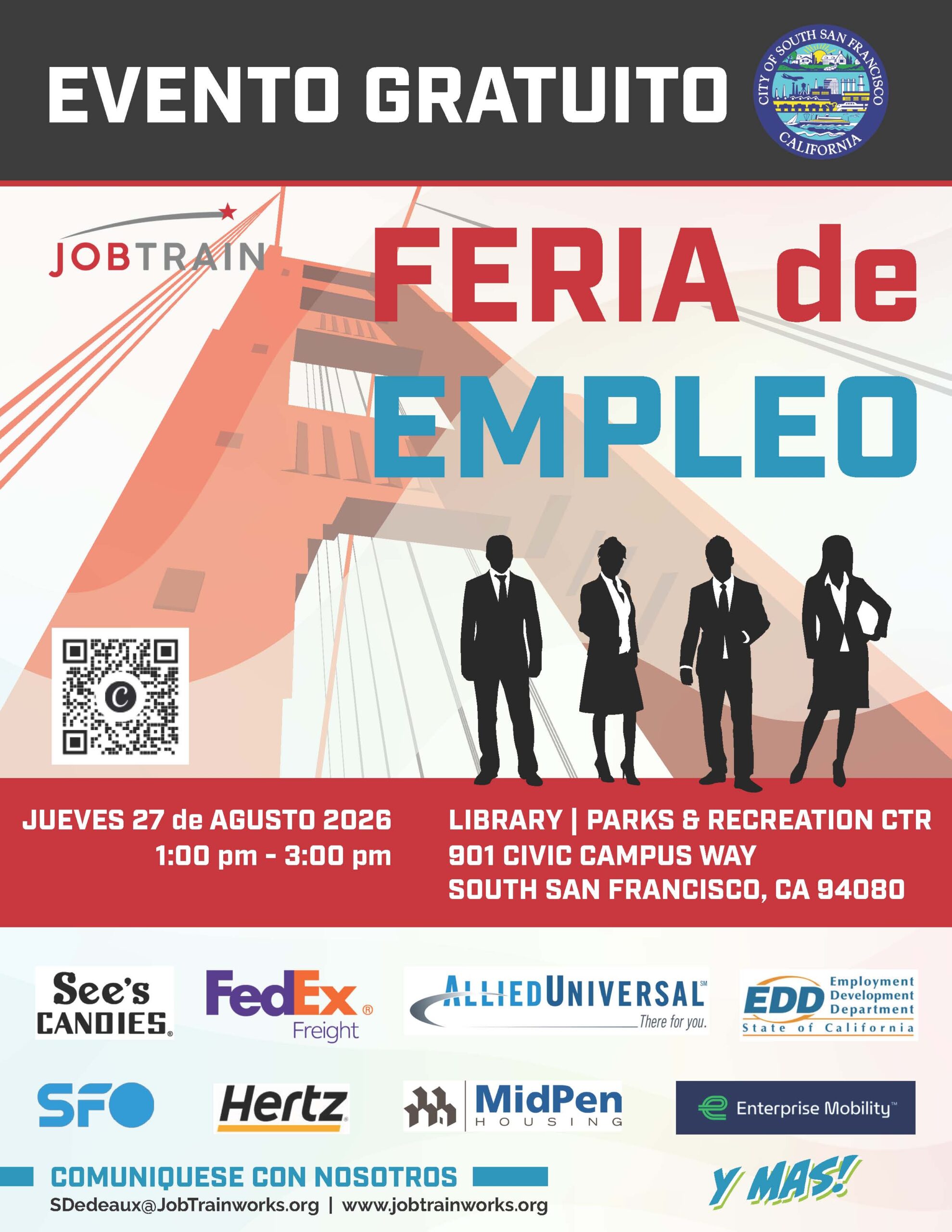 Feria de Empleo - South San Francisco, CA - August 27, 2026