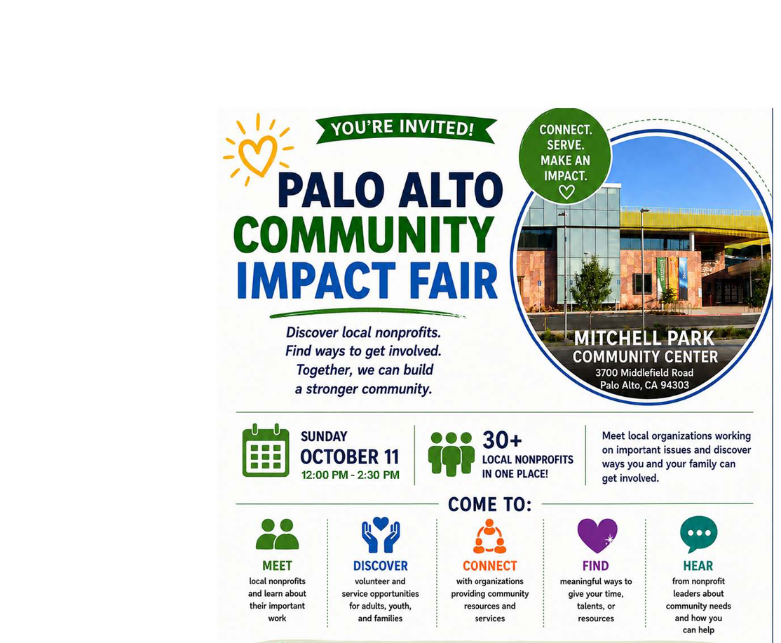 Palo Alto Community Impact Fair - October 11, 2026